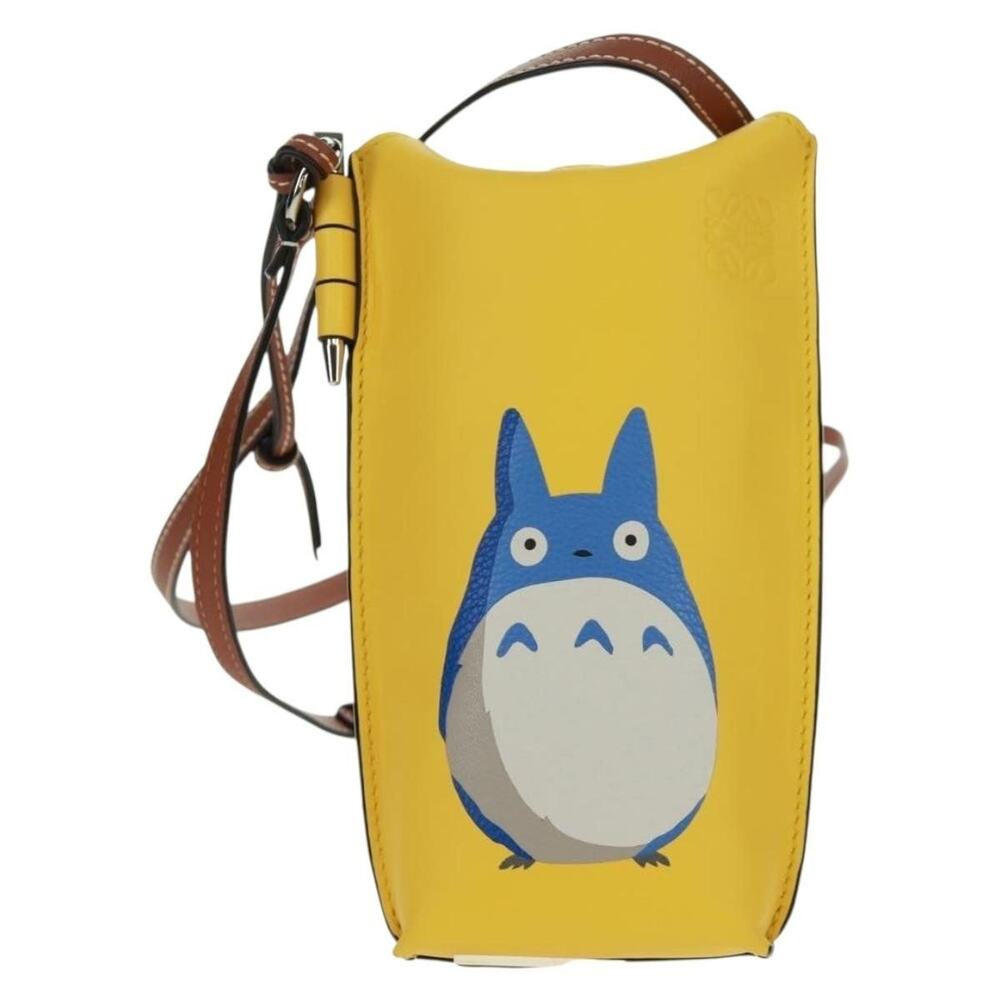 Loewe x Studio Ghibli My Neighbor Totoro Gate Pocket Shoulder Bag Yellow